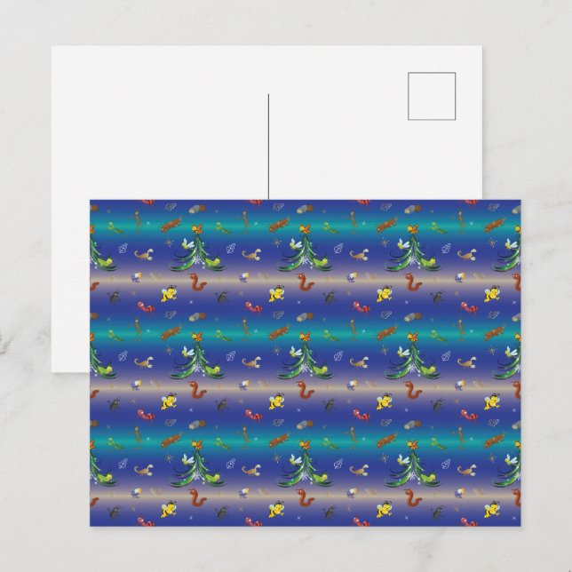 Carte Postale Science, Insect Buver Arbre de Noël (Devant / Derrière)