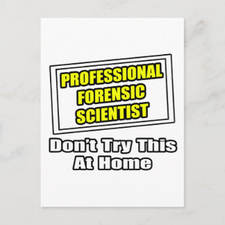 Carte Postale Scientifique criminalistique professionnel .. Plai