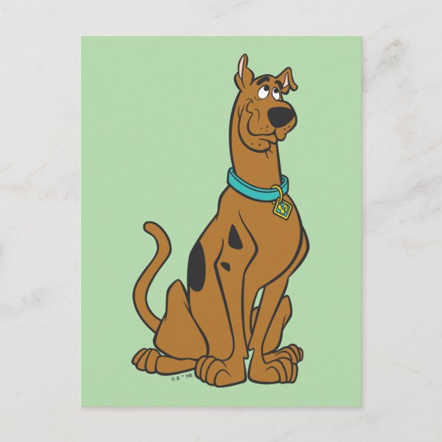 Carte Postale Scooby Doo Chiot Yeux (Devant)