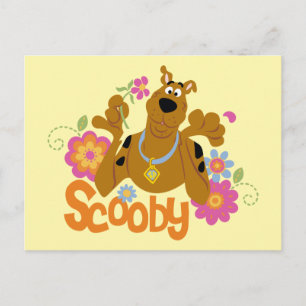 Carte Postale Scooby-Doo En Fleurs