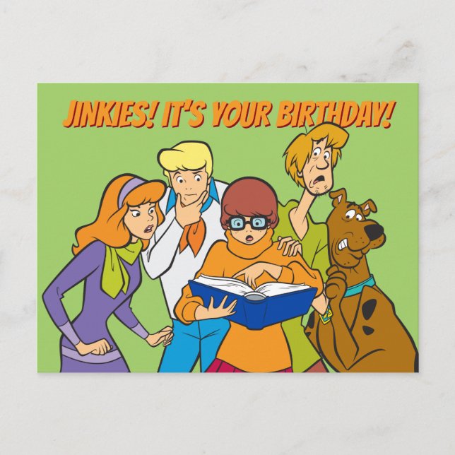 Carte Postale Scooby-Doo et le livre d'investigation de Gang (Devant)