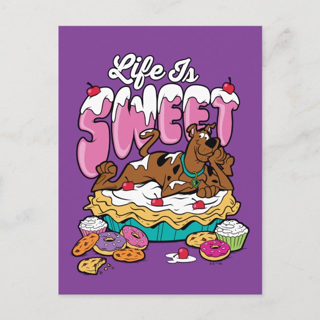 Carte Postale Scooby-Doo "La vie est douce" (Devant)