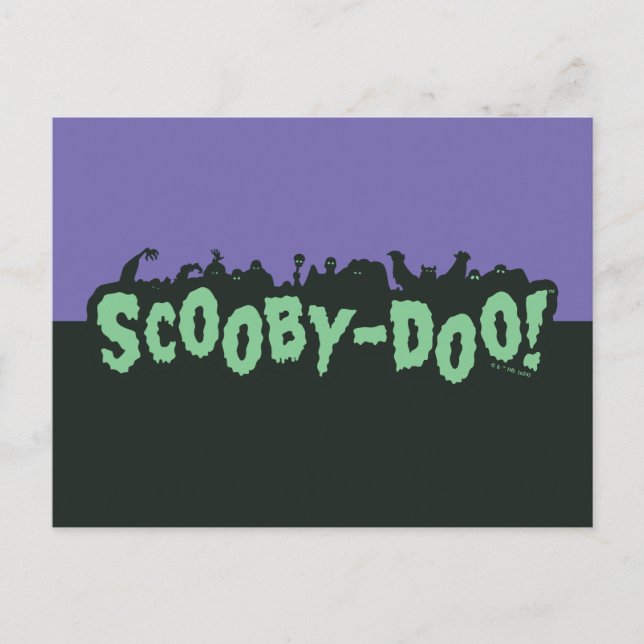 Carte Postale Scooby-Doo ! Logo Silhouette de Monstre (Devant)