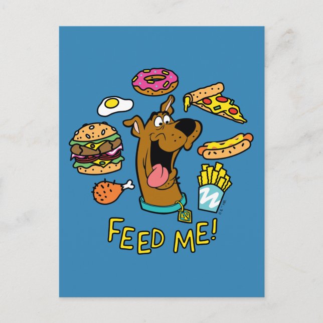 Carte Postale Scooby-Doo Me Nourrit ! (Devant)