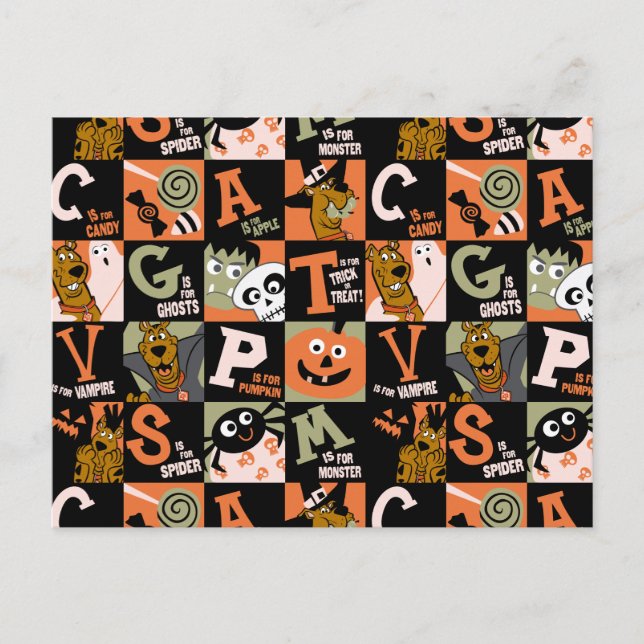 Carte Postale Scooby-Doo | Motif Halloween (Devant)