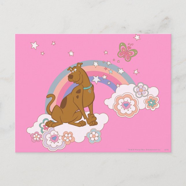 Carte Postale Scooby-Doo Rainbow Butterfly (Devant)