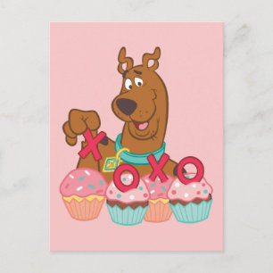 Carte Postale Scooby Doo - Scooby XOXO Cupcakes