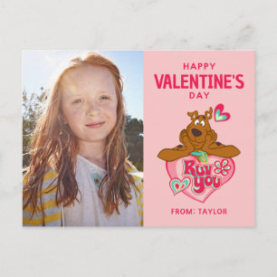 Carte Postale Scooby Doo t'aime pour la Saint-Valentin