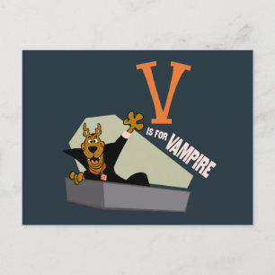 Carte Postale Scooby-Doo   V est pour Vampire