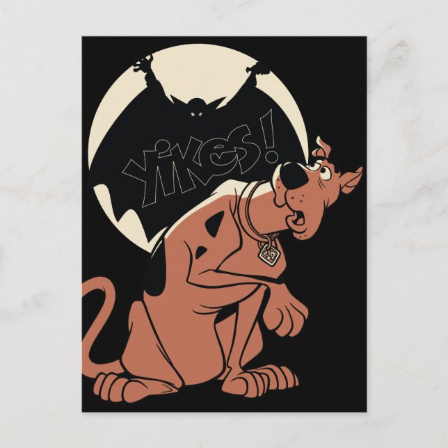 Carte Postale Scooby-Doo "Yikes !" Ombre vampire (Devant)