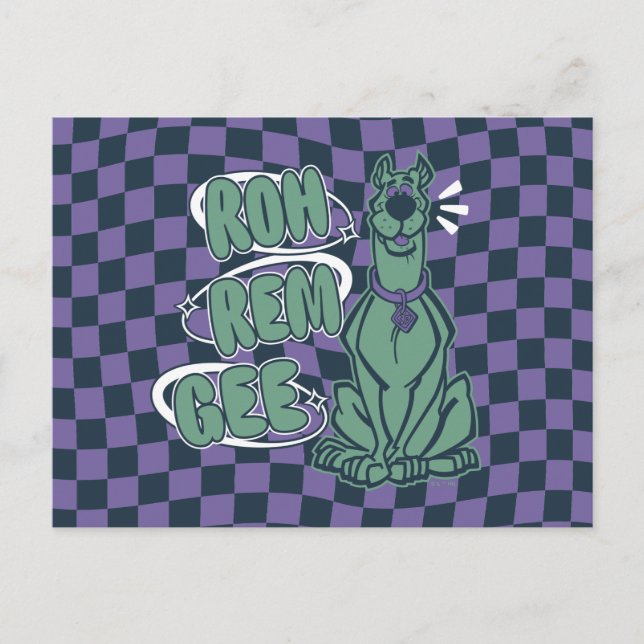 Carte Postale Scooby rétro "OMG" (Devant)