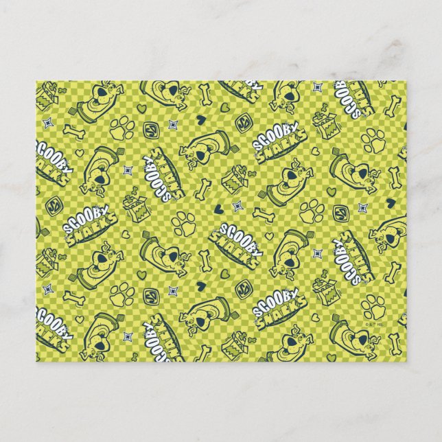 Carte Postale Scooby Snacks Galore Checker Motif (Devant)