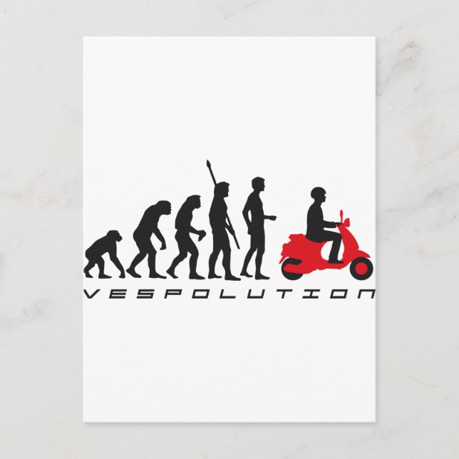 Carte Postale scooter d'évolution (Devant)