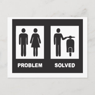 Carte Postale Scooter drôle