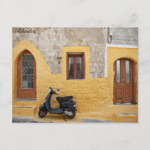 Carte Postale Scooter Rhodes