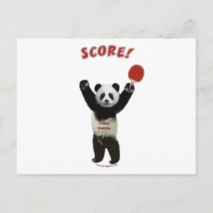Carte Postale Score Panda Pong