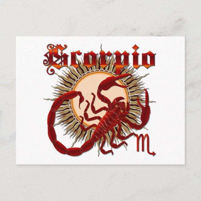 Carte Postale Scorpio-Design-1 (Devant)