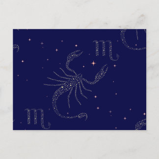 Carte Postale scorpio étoiles