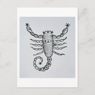 Carte Postale Scorpio (le Scorpion) une illustration de 'P