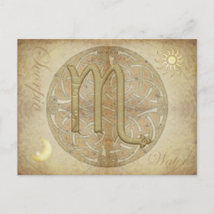 Carte postale Scorpio Signe Zodiac