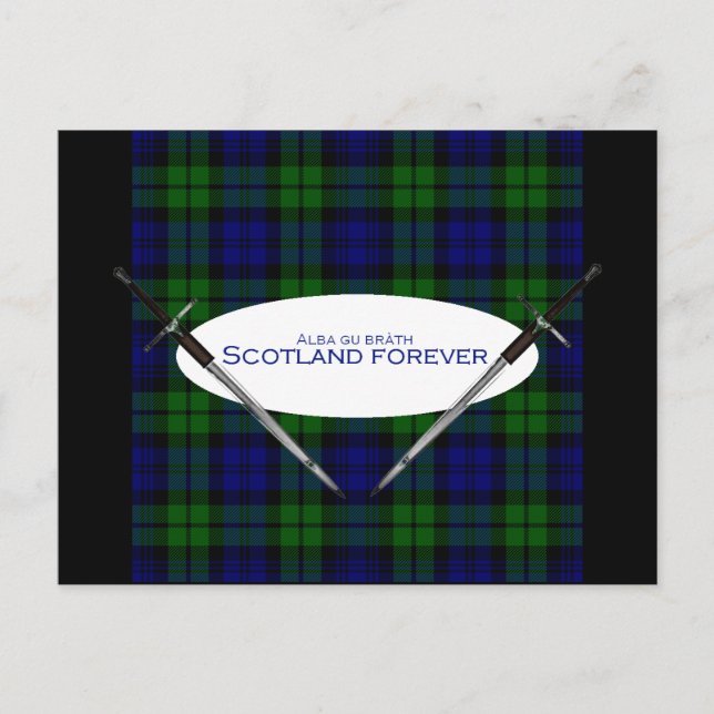 Carte Postale Scotland Forever Alba gu bràth (Devant)