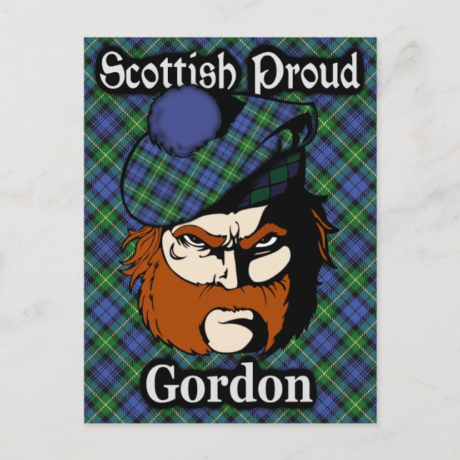 Carte postale Scottish Clan Gordon Tartan (Devant)