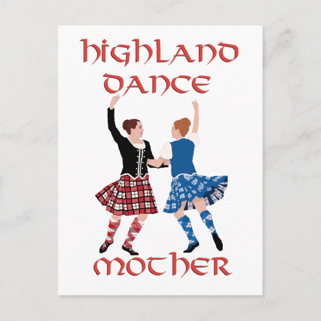 Carte Postale Scottish Highland Dance Mother (Devant)