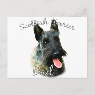 Carte Postale Scottish Terrier (brindle) Papa 2
