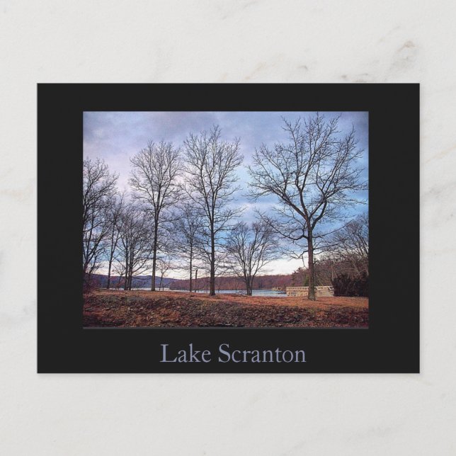 Carte postale Scranton-Lake Scranton (Devant)