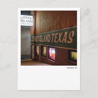 Carte Postale Scranton PA-Coney Island Texas Wieners