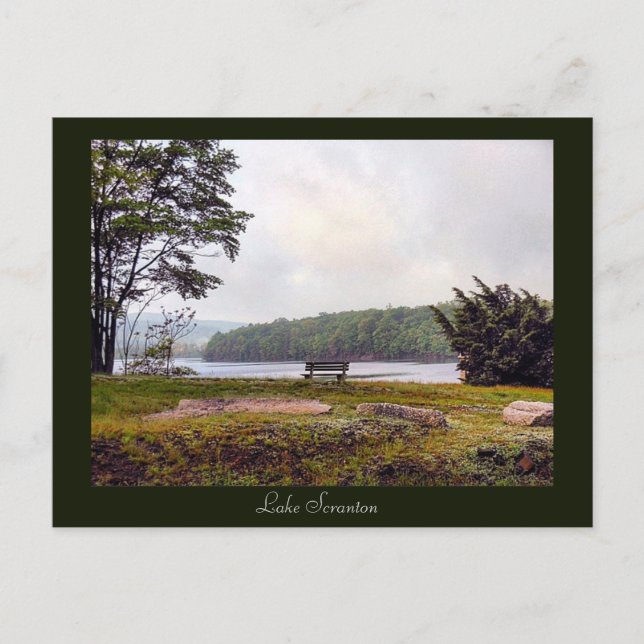 Carte postale Scranton PA-Lake Scranton (Devant)