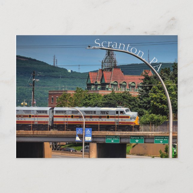 Carte postale Scranton PA - Porte d'entrée de la v (Devant)