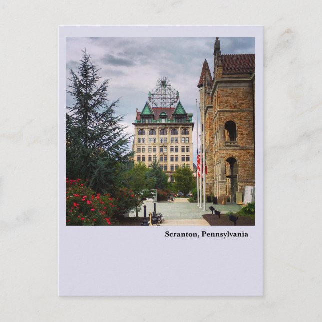 Carte Postale Scranton, PA Post Card Scranton Électrique Bâtimen (Devant)