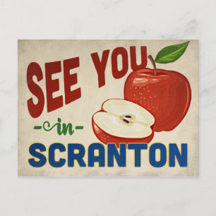 Carte Postale Scranton Pennsylvania Apple - Vintage voyage