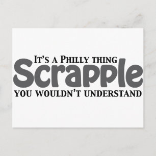Carte Postale Scrapple Philly Thing
