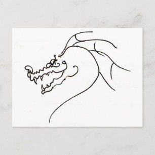 Carte Postale Scrawl Dragon