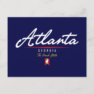 Carte Postale Script Atlanta