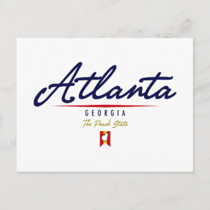 Carte Postale Script Atlanta