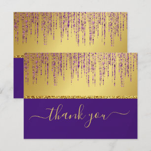 Carte Postale Script de signature holographique moderne paillett
