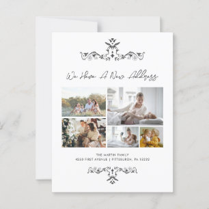 Carte Postale Script décontracté 5 Photos Ornate Moving Faire-pa