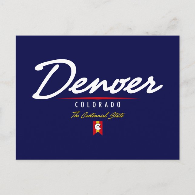 Carte Postale Script Denver (Devant)