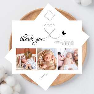 Carte Postale Script élégant moderne minimaliste 3 Baby shower p