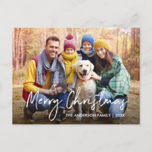 Carte Postale Script manuscrit Joyeux Noël Photo