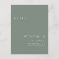 Script minimaliste Moderne Sage Vert Enregistrer L