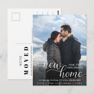 Carte Postale Script moderne Nouvelle maison pour les vacances P