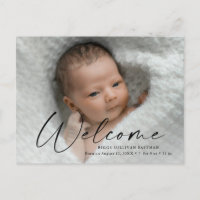 Script Welcome Baby Photo Merci de naissance