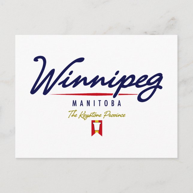 Carte Postale Script Winnipeg (Devant)