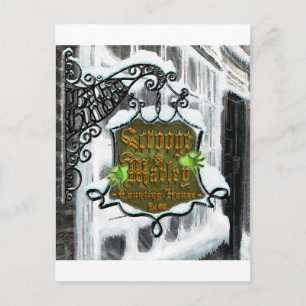 Carte Postale Scrooge&MarleySignScene