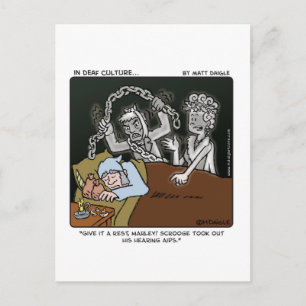 Carte Postale Scrooge sourde