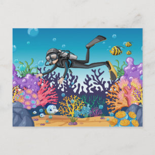 Carte postale Scuba Diver